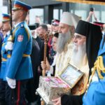 Spasovdanska litija sa Pojasom Presvete Bogorodice okupila hiljade ljudi u Beogradu: Svetinja prvi put u Srbiji posle šest vekova FOTO: Spasovdanska litija/Ministarstvo odbrane Srbije