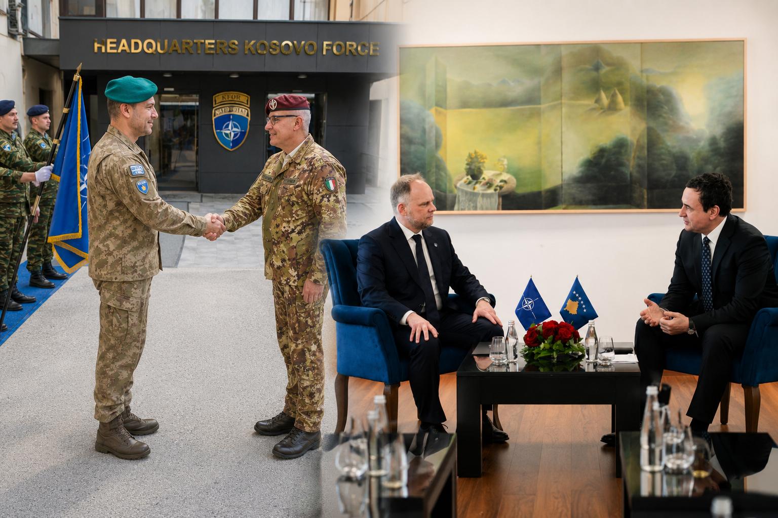 KFOR sa NATO Korpusom za brzo raspoređivanje o bezbednosti Kosova, Hamilton sa Kurtijem o Žandarmeriji