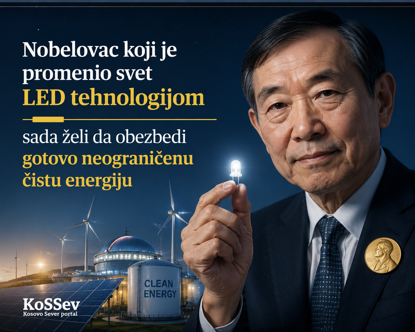 Nobelovac koji je promenio svet LED tehnologijom sada želi da obezbedi gotovo neograničenu čistu energiju