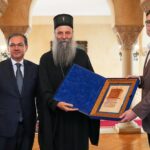 Patrijarh Porfirije sa predstavnicima Kongresa srpsko-američkog prijateljstva: Kosovo među ključnim temama razgovora FOTO: Patrijarh Porfirije sa predstavnicima Kongresa