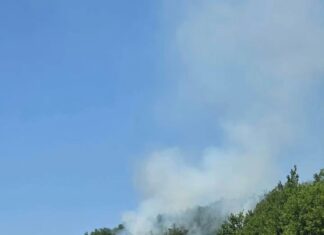 KP negira da je sa Kosova ispaljena „vatrena lopta“ kod Brnjaka; tvrdnja krenula od Informera, preneli je brojni mediji FOTO: KoSSev/Požar, Brnjak
