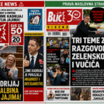 Fake “Blic” Front Page Spreads After Kosovo Assembly Egg-Throwing Incident FOTO: Opismedijavanje, aslovnice Blica, laž na i stvarna