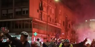 Nišlije dočekale bicikliste, SNS organizovao paralelni skup: Policija razdvajala dve grupe