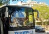 Kamenovan autobus na liniji Brezovica–Beograd kod Vitine, u vozilu bilo 15 putnika