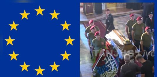 FOTO: Fotomontaža - EU i skrinšot tanjuga