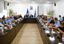 Kosovska policija sa KFOR-om, EULEX-om, SAD, EU i OEBS-om o planu za 16. septembar FOTO: Kosovska policija na sastanku sa KFOR-om, EULEX-om....