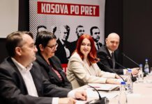 Od „razmislite o posledicama“ do imena i fotografija sudija: Mobilizacija pred presudu čelnicima OVK ne jenjava FOTO: "Sloboda ima ime", konferencija, Ljuljzim Peci