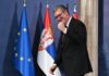Vučić na poslednji predsednički dan: „Računajte da sam ja potpisao Briselski sporazum. Aboliran Dačić, ja sam kriv“ FOTO: Aleksandar Vučić, pesnica