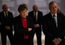 Američki senatori Šahin i Durbin danas na sastanku sa Široka-Puljom FOTO: KALLXO, Američki senatori Džin Šahin (Jeanne Shaheen) sa Dikom Durbinom (Dick Durbin)