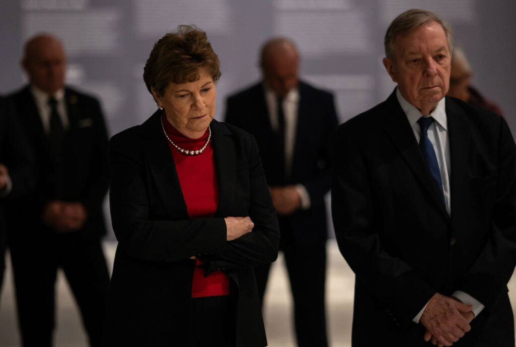 FOTO: KALLXO, Američki senatori Džin Šahin (Jeanne Shaheen) sa Dikom Durbinom (Dick Durbin)