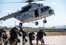 KFOR: Mađarski i hrvatski vojnici vežbali helikopterske operacije na Kosovu FOTO: KFOR/Helikopter